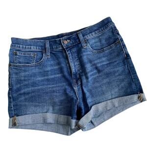 J. Crew Classic Denim Shorts Dark Pacific Blue Wash - 28